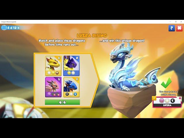 Dragon Mania Legends - Light Ancient Event Final ( Hatching Luzra, Solden, Valkov and Soft )