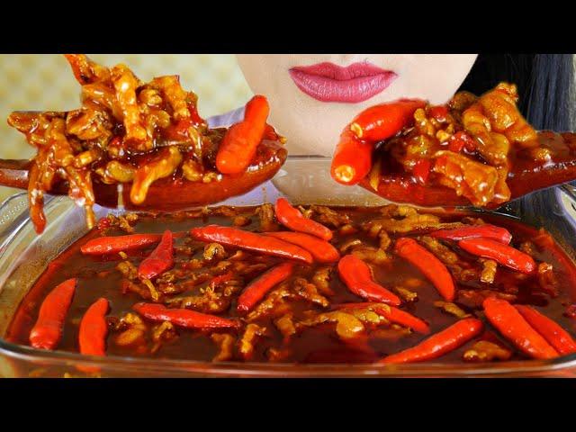 ASMR CEKER TANPA TULANG KUAH PEDAS API MERCON | EATING SOUNDS