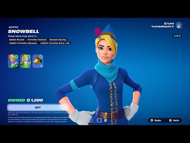 RARE SNOWBELL SKIN IS BACK AFTER 722 DAYS! Fortnite Item Shop [December 17th, 2024]