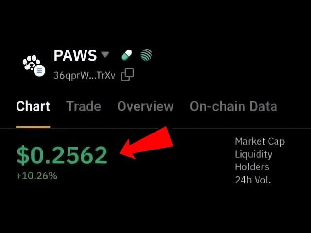 Paws Price Hit $0.2 | Paws Airdrop Price Prediction | Paws Airdrop New Update | Paws New Task