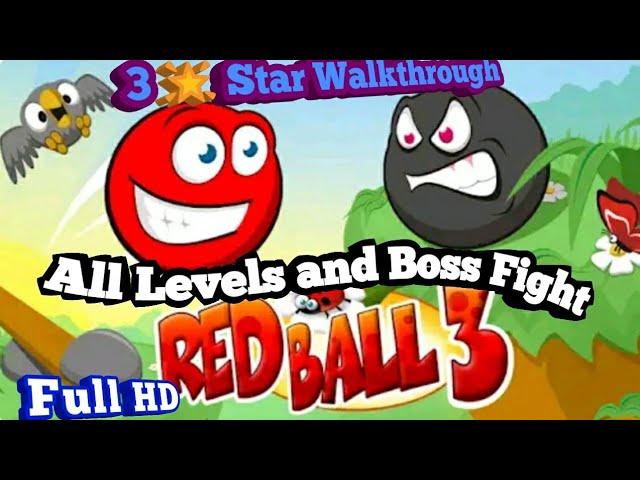 Red Ball 3 All Levels 3 start Walkthrough and Boss Fight | level 1 to 20