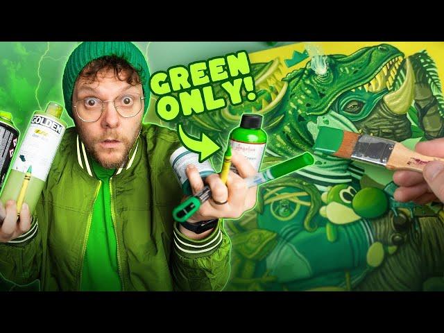 Making Art Using Only GREEN Supplies!