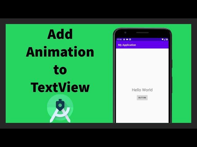 How to add animations into textviews | Android Studio | Java