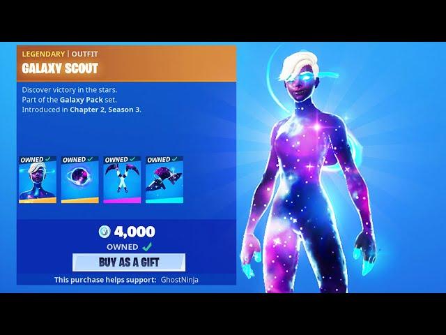 GIFTING *NEW* GALAXY PACK in FORTNITE!