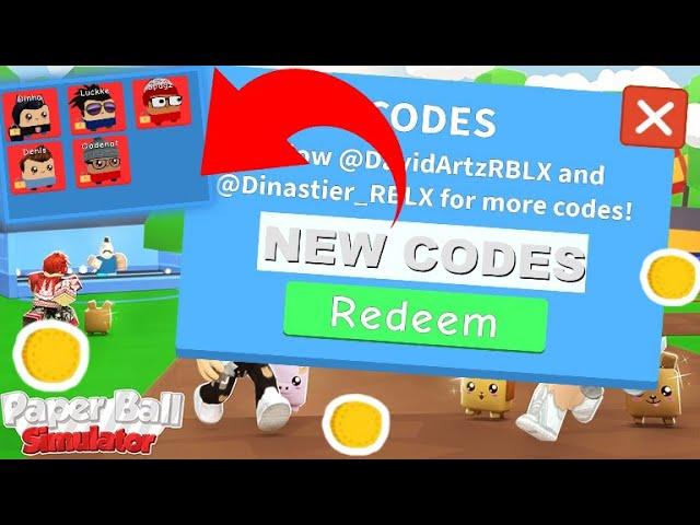  NEW CODES | Paper Ball Simulator | Roblox