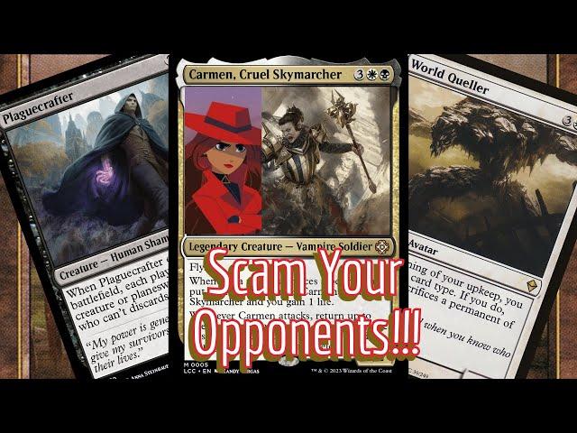 Carmen is NOT okay!!! Oppressive Carmen, Scam Diego Magic the Gathering Deck Tech.