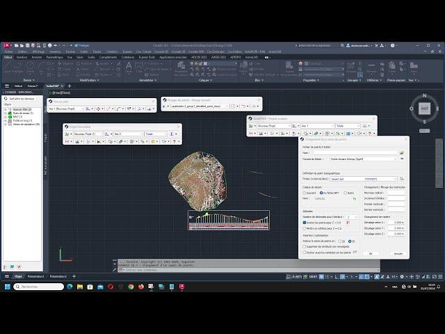 Covadis 18.3 et Autocad 2024 nuage des points