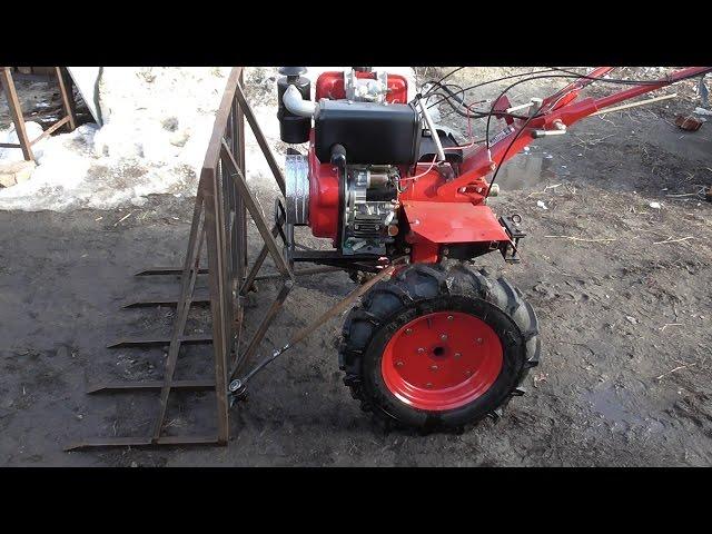 Самодельные ГРАБЛИ для мотоблока./Homemade RAKE for motoblock.