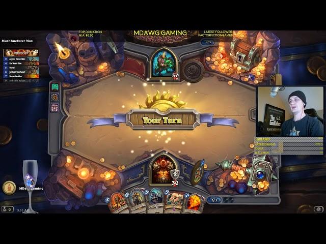 Hearthstone dungeon run how to beat Mushhuckster Max