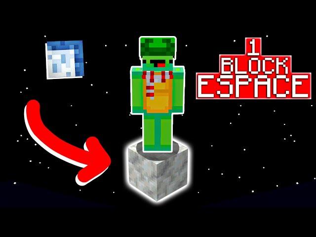 je dois finir Minecraft mais sur un bloc dans l'espace..