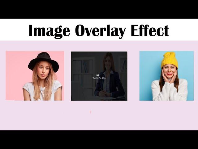 How To Create Image Overlay Hover Effect Using Only HTML & CSS