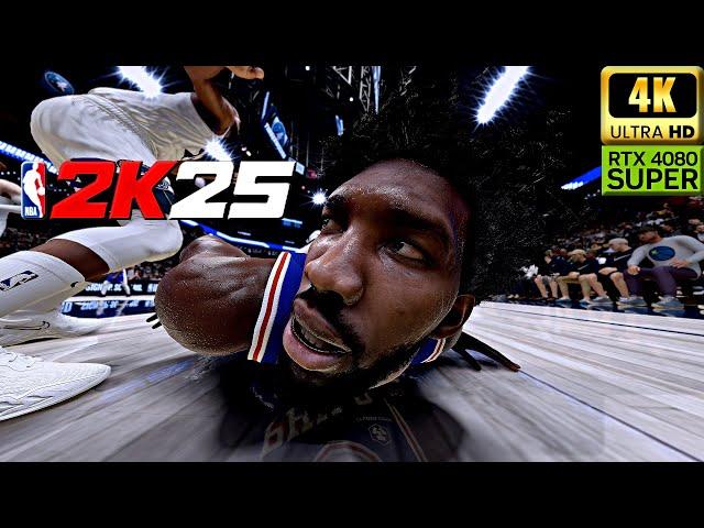 NBA 2K25 PC Next Gen Mods | 76ers vs Timberwolves | RTX 4080 SUPER [4K]