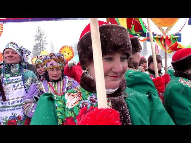 Тяжинцы на Всекузбасской Масленице в Шерегеше