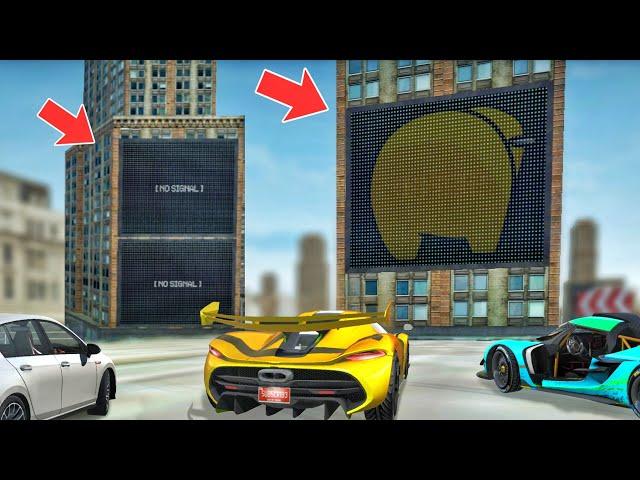 New Update| Screens On Buildings| Extreme Car Driving Simulator 7.4.1|