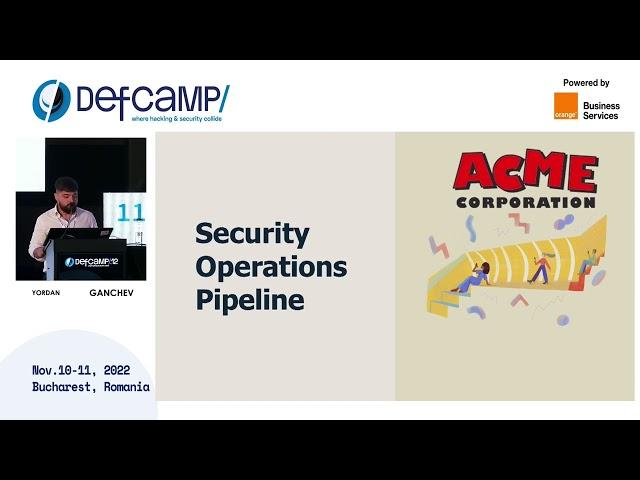 Beyond Security Operations at DefCamp 2022