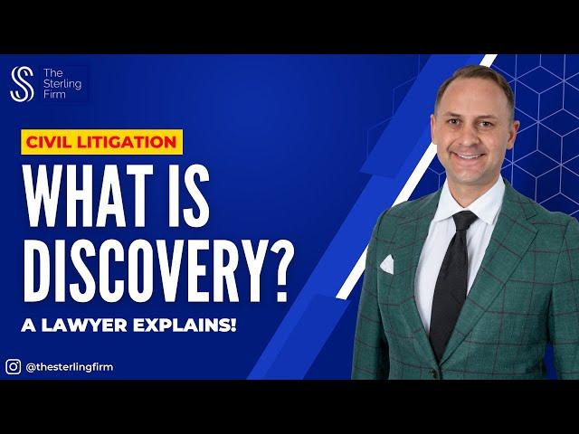 WHAT IS DISCOVERY? THE DISCOVERY PROCESS EXPLAINED #civillitigation