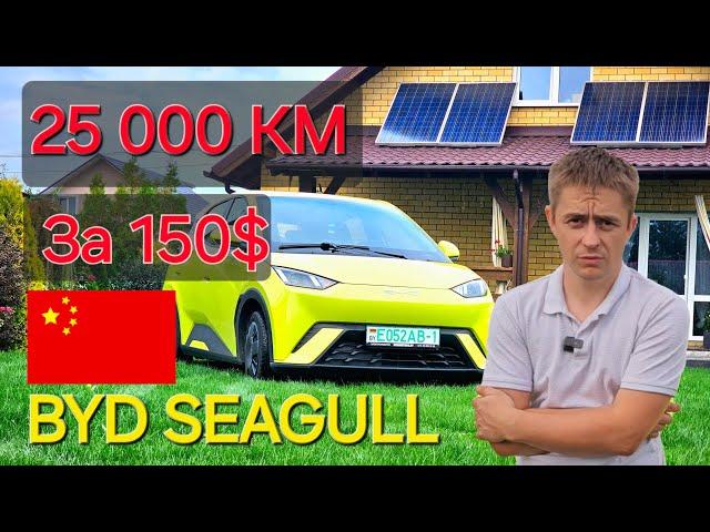 Электромобиль BYD SEAGULL  после 25 тыс. км . Личный опыт . экономия больше 1000$