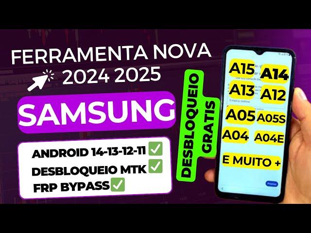 DESBLOQUEIO QUALQUER SAMSUNG FRP ANDROID 14/13/12/11 DESBLOQUEIO MTK REMOÇÃO CONTA GOOGLE SAMSUNG