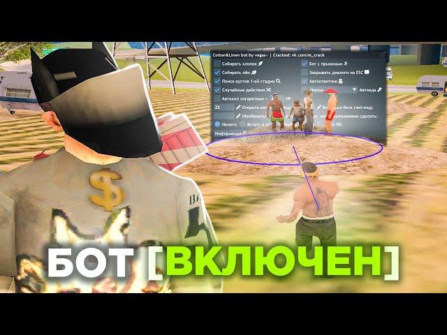 ВЫБИВАЮ ГРЯДКУ ЛЬНА С ПОМОЩЬЮ БОТА на АРИЗОНА РП - GTA SAMP