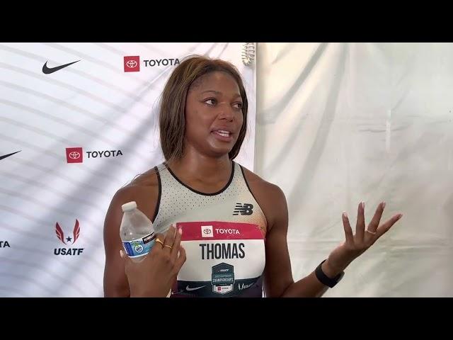 Gabby Thomas Emotional After Missing World Championships Due To Hamstring Injury