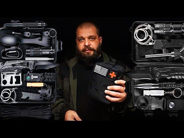 ЖЕСТКИЙ разнос - обзор БОЛЬШОГО китайского набора для выживания ( НАЗ EDC SURVIVAL KIT )