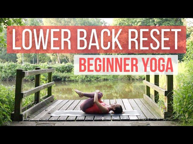 LOWER BACK RESET - Easy Yoga for Lower Back Pain (Gentle Supine Stretch)