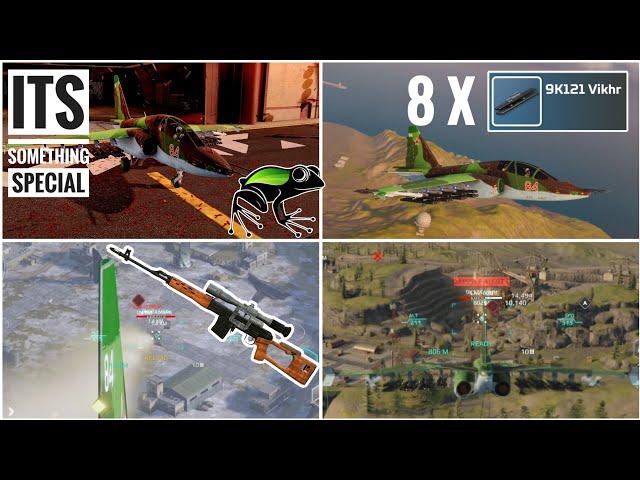 MWT Tank Battles Su-25 Frogfoot 8x vikhr gameplay (part 1) ( the flying dragunov sniper)