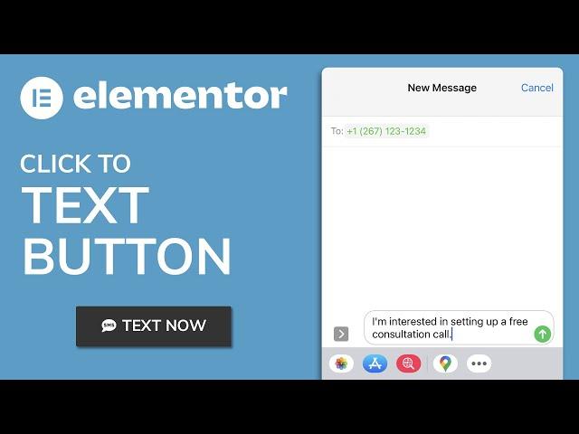 Click to Text Button (Elementor Tutorial)