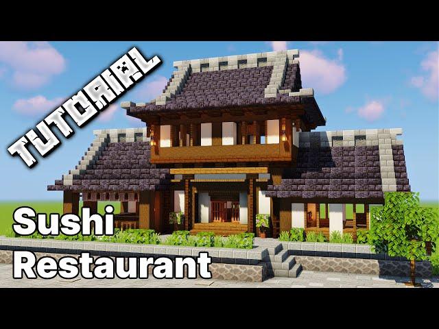 How To Build A Sushi Restaurant | Minecraft Tutorial