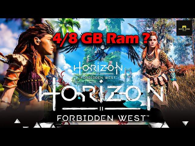 Horizon Forbidden West PC  requirements  -4GB Ram