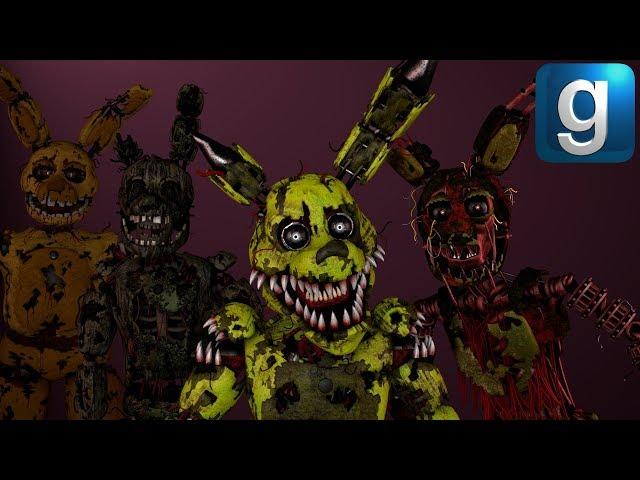 Gmod FNAF | New Stylized Sinister Scorch Nightmare Springtrap Nextbots