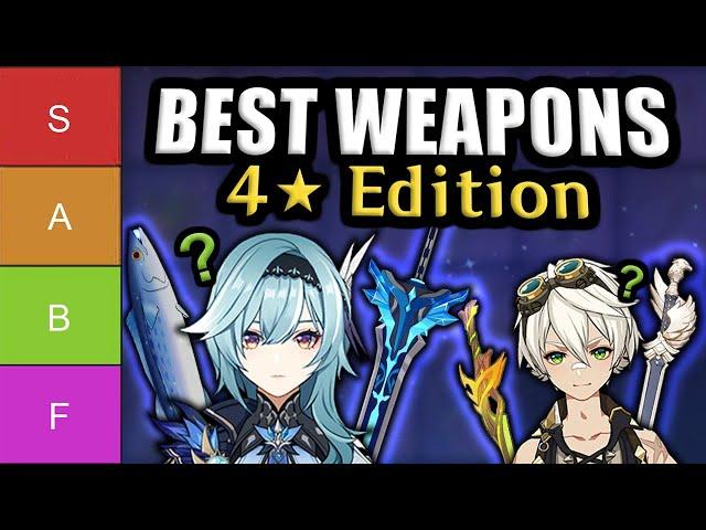 USE THESE 4 STAR WEAPONS! Best Genshin Impact 4 Star Tier List