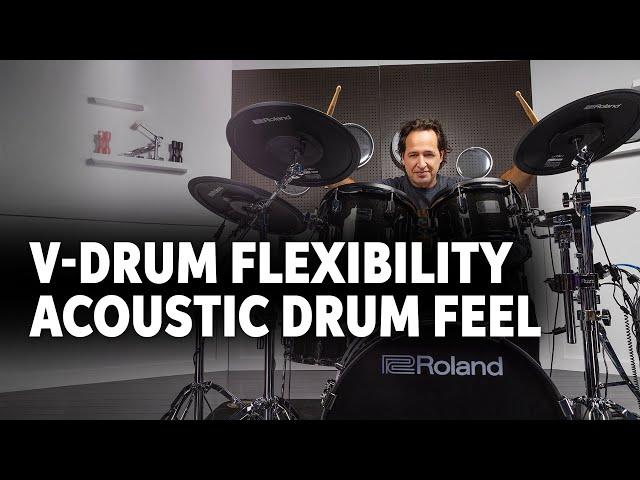 Roland VAD507 V-Drums Acoustic Design Drum Kit Demo