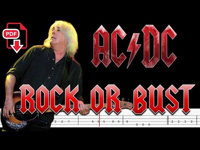 AC/DC - Rock or Bust (Bass Tabs | Notation) @ChamisBass #chamisbass #acdcbass #cliffwilliams