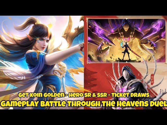 Gameplay Battle Through the Heavens Duel - Gets Golden Koin - Hero SR & SSR - Ticket Draws