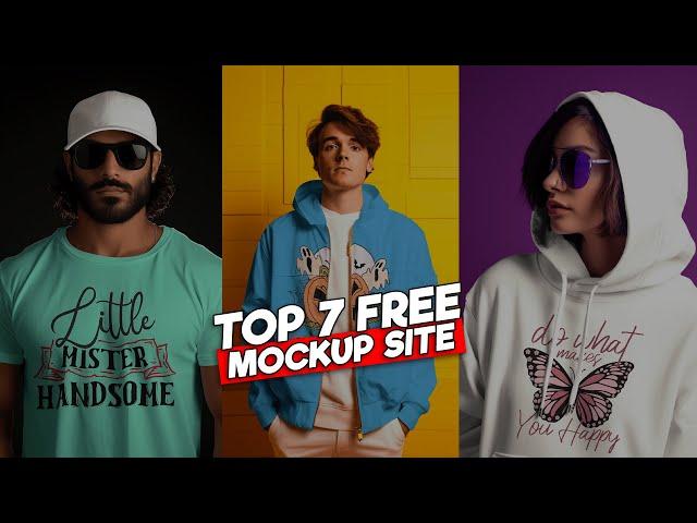 Top 7 BEST Websites for FREE T-shirt Mockups