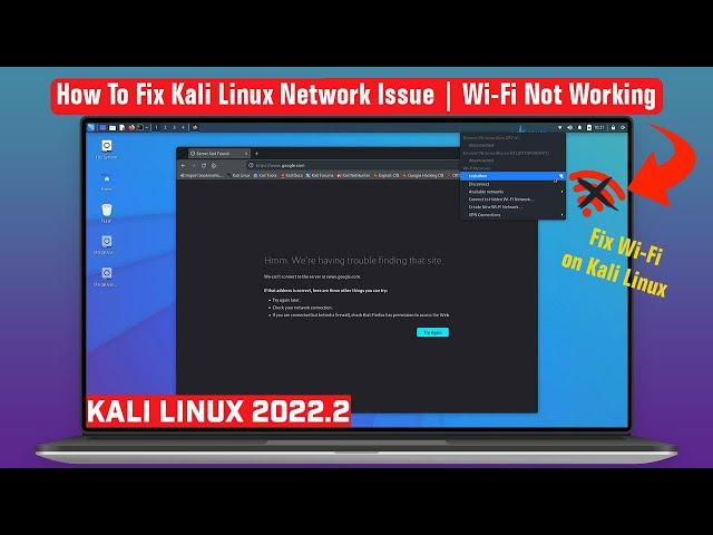 Fix Kali Linux Internet Connection | Kali Linux Wi-Fi Not Working