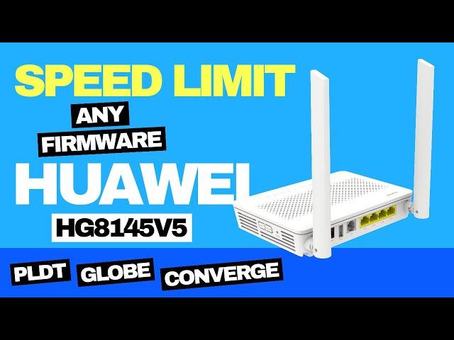 Bandwidth control (speed limit) Huawei HG8145V5 any firmware