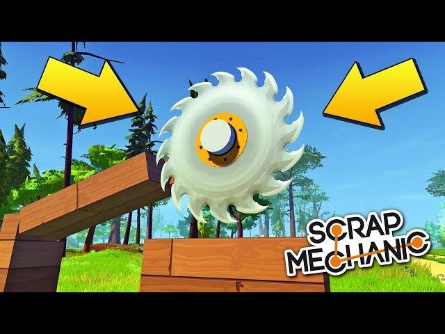 ЗВЕРСКАЯ ЦИРКУЛЯРНАЯ ПИЛА ИЗ DEVBLOG 15 !!! ОБЗОР в СКРАП МЕХАНИК !!! СКАЧАТЬ Scrap Mechanic !!!