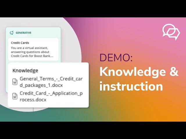 Demo: Generative Action, Knowledge & Instructions