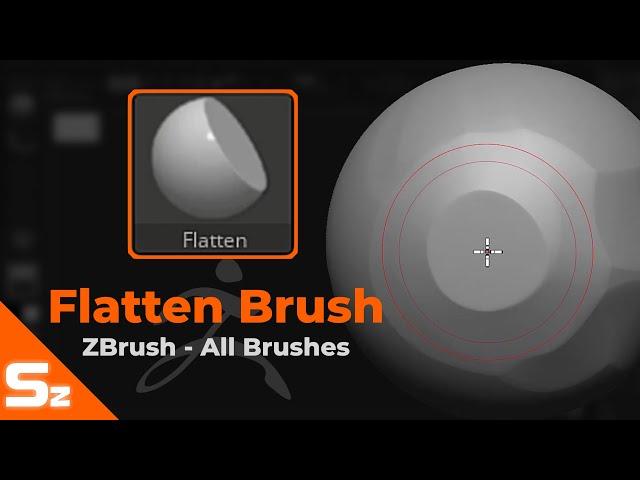 Flatten Brush: ZBrush All Brushes