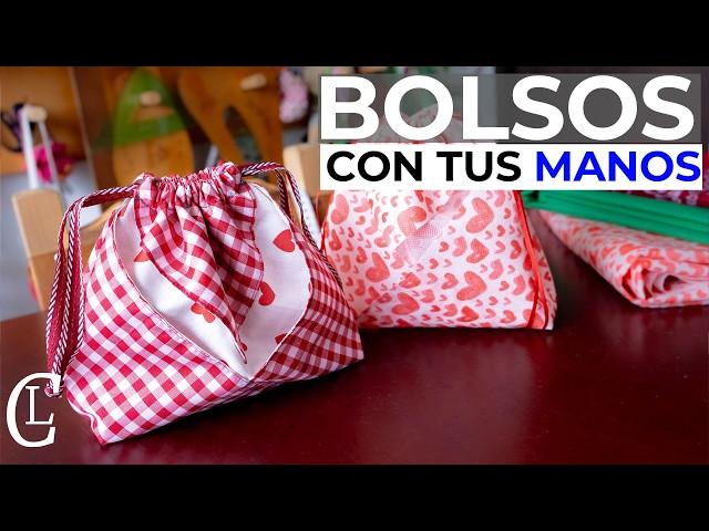 Convierte 2 cuadrados de tela en un HERMOSO BOLSO para ti, o tus regalos/Aprende, vende y emprende