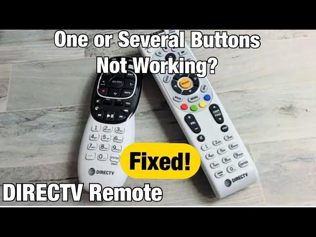 DIRECTV Remote Not Working? One Button, Some Buttons or All Buttons Don't Work? Try This First!