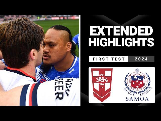 International Rugby League | England v Toa Samoa | Extended Highlights | First Test