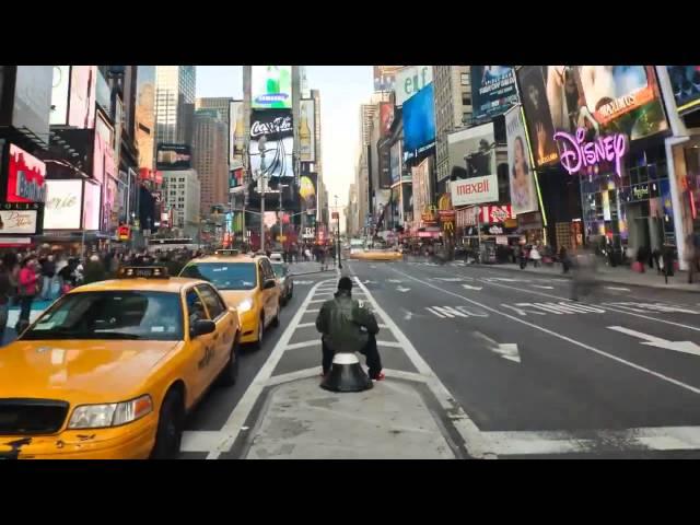 Городской трафик "Фоновое видео Timelapse New York City USA Таймлапс"