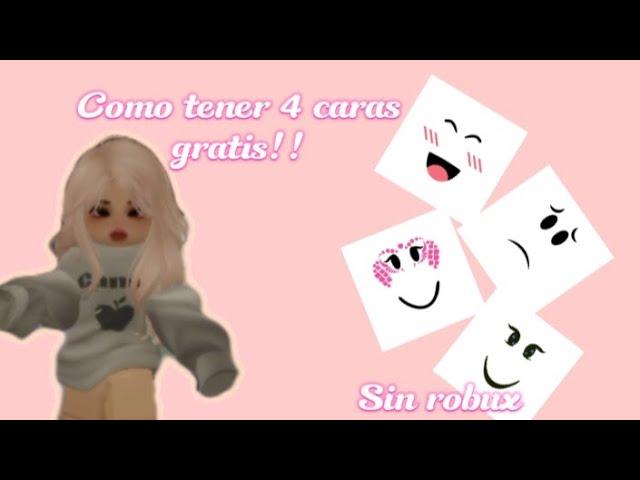 Cómo Obtener 4 caras gratis sin robux!!