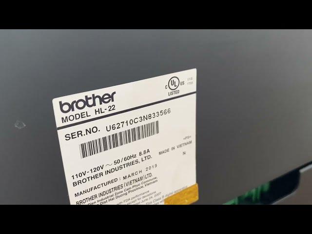 Brother HL-2230 Laser Printer / Low Count 1073 Only -Brother Drum+ Toner & Video