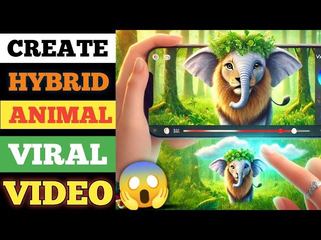 How to Create Viral Hybrid Animal Videos | New Method - AI Animals Fusion | Tech karo