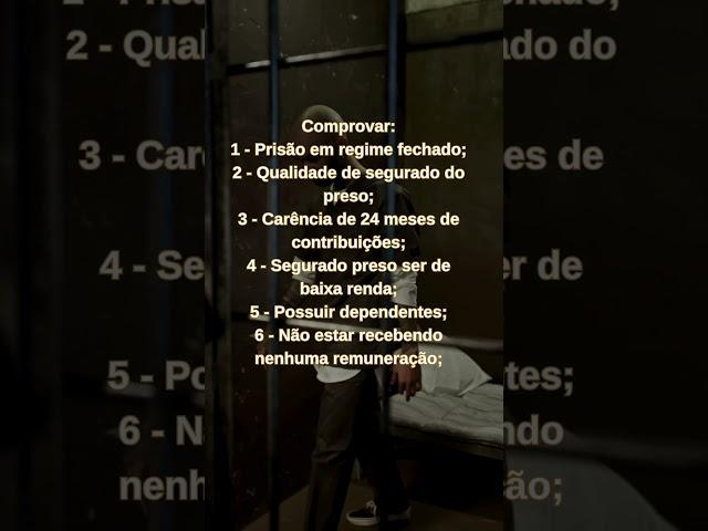 Quais os requisitos para receber o Auxílio Reclusão em 2024 #direito #previdencia #inss