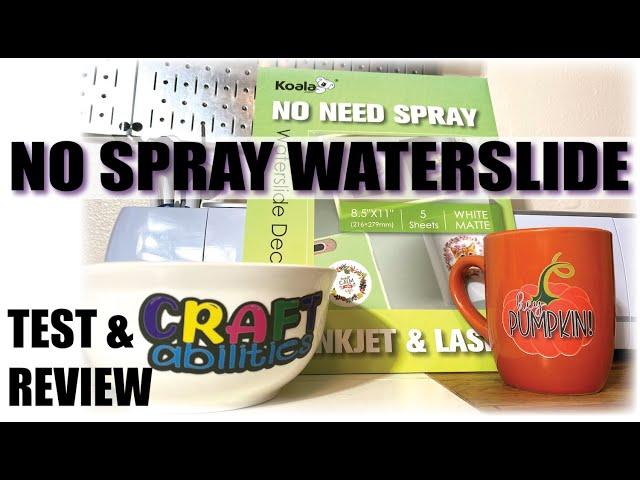 REALLY? NO SPRAY WATERSLIDE DECAL PAPER? | DOLLAR TREE MUG & BOWL | KOALA MATTE WHITE REVIEW| CRICUT